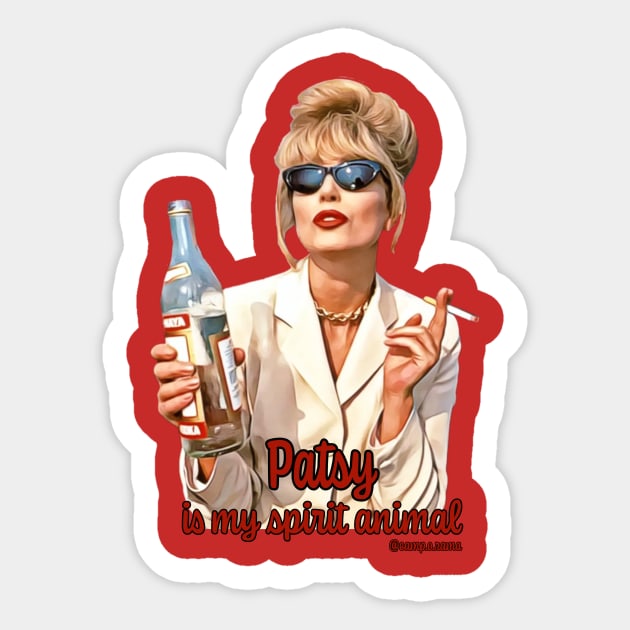 Patsy Stone Sticker by Camp.o.rama